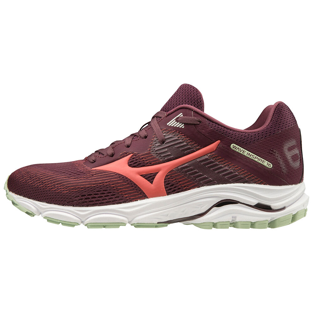 Scarpe Running Mizuno Wave Inspire 16 Donna - Bordeaux - 29680-RFOE